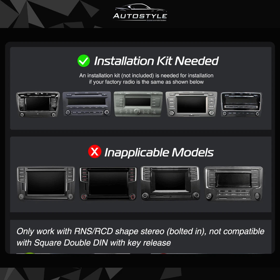 VW / Skoda / Seat UNIVERSAL Apple Carplay / Android Auto 7" Stereo Upgrade