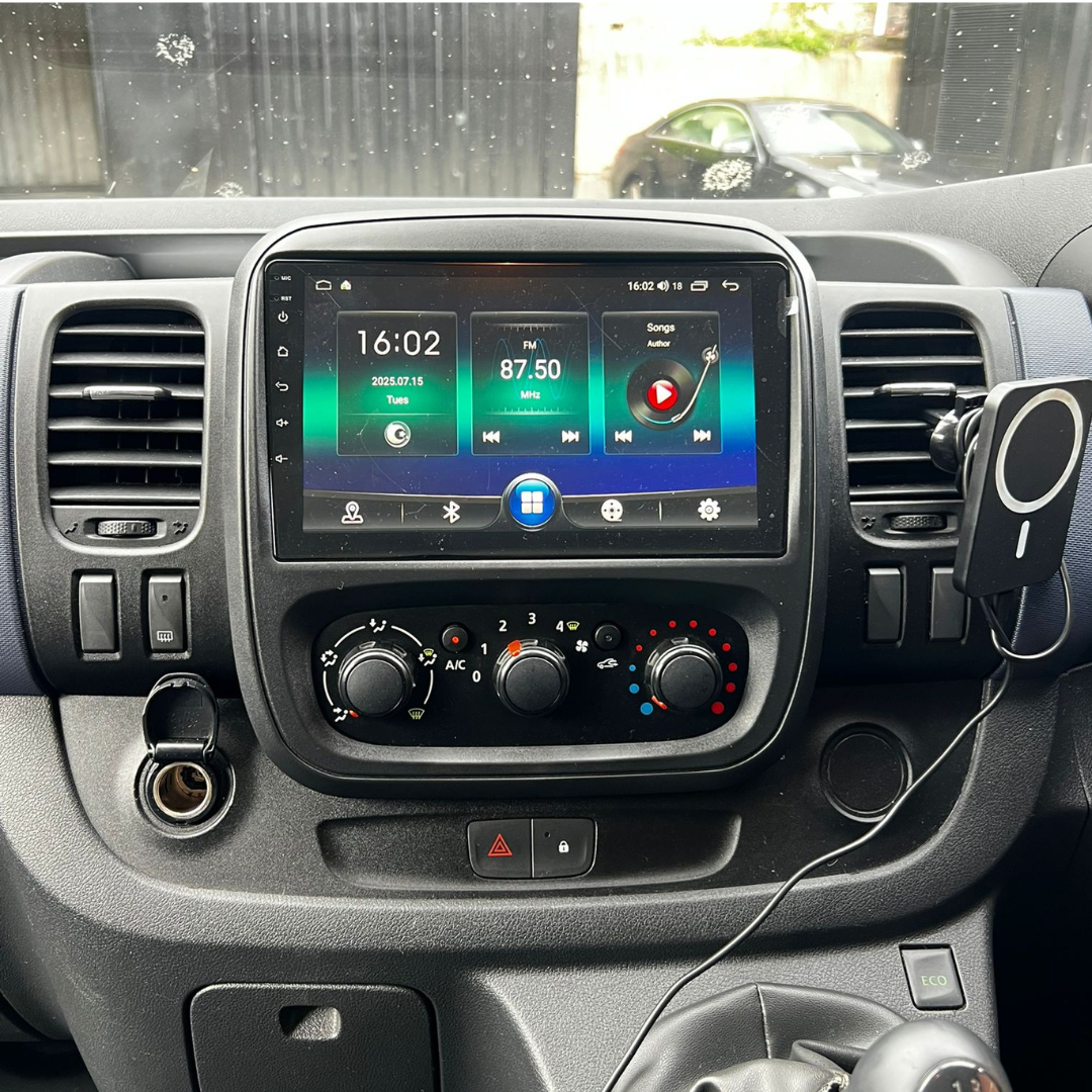 Vauxhall Opel Vivaro Renault Trafic Apple Carplay / Android Auto 9" Stereo Upgrade