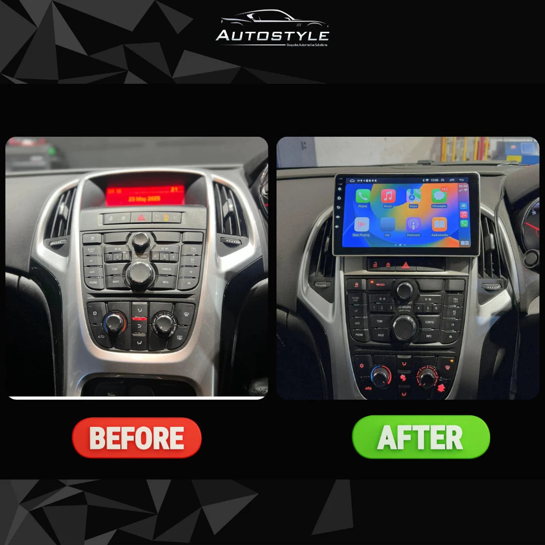 Vauxhall Astra J Apple Carplay / Android Auto 9" Stereo Upgrade 2009-2016