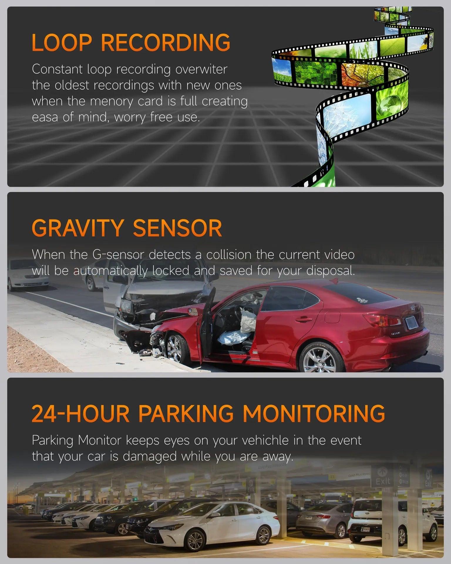 A207 Front & Rear Dashcam 32GB WiFi GPS - AUTOSTYLE UK