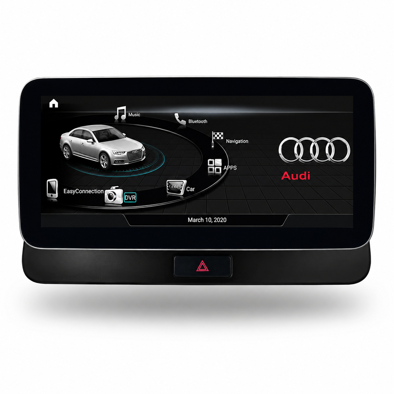 Audi Q5 2006-2016対応　Androidナビ Audi Q5 (2009-2016) Apple CarPlay Android Auto 10.25