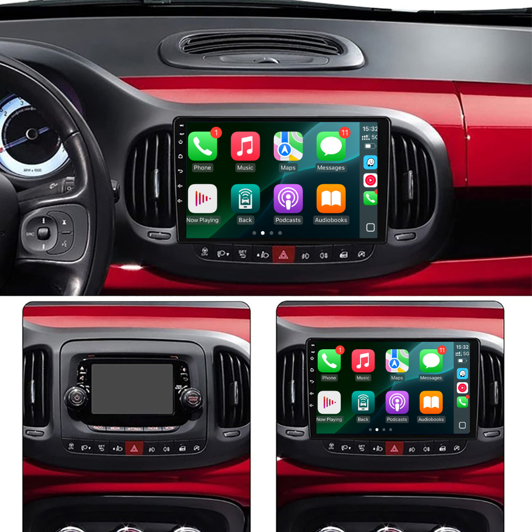 Fiat 500L Apple Carplay / Android Auto 10" Stereo Upgrade 2012-2022