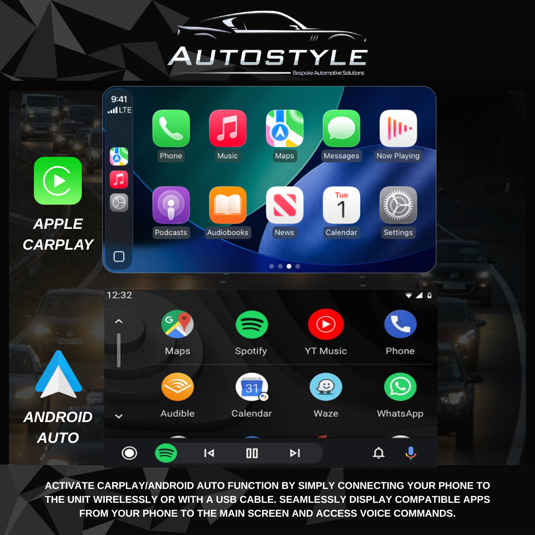 Fiat Ducato - Citroen Relay - Peugeot Boxer Apple Carplay / Android Auto 9" Stereo Upgrade