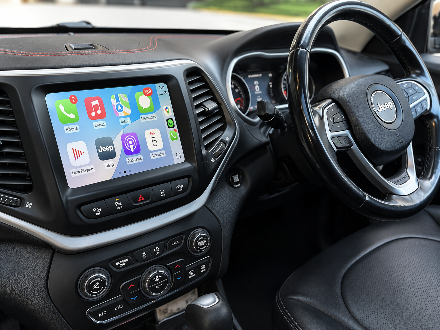 Wireless Apple CarPlay/Android Auto for JEEP Cherokee/Commander/Compass/Grand Cherokee (2014-2020)