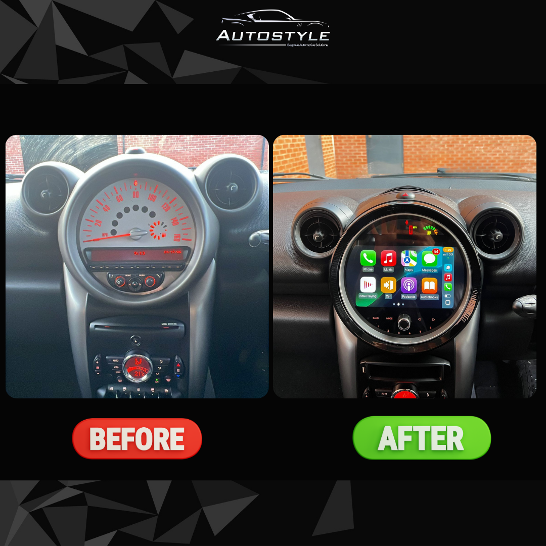 Mini Cooper S F55/F56 NBT Countryman Apple Carplay / Android Auto 9" Stereo Upgrade (2014-2016)