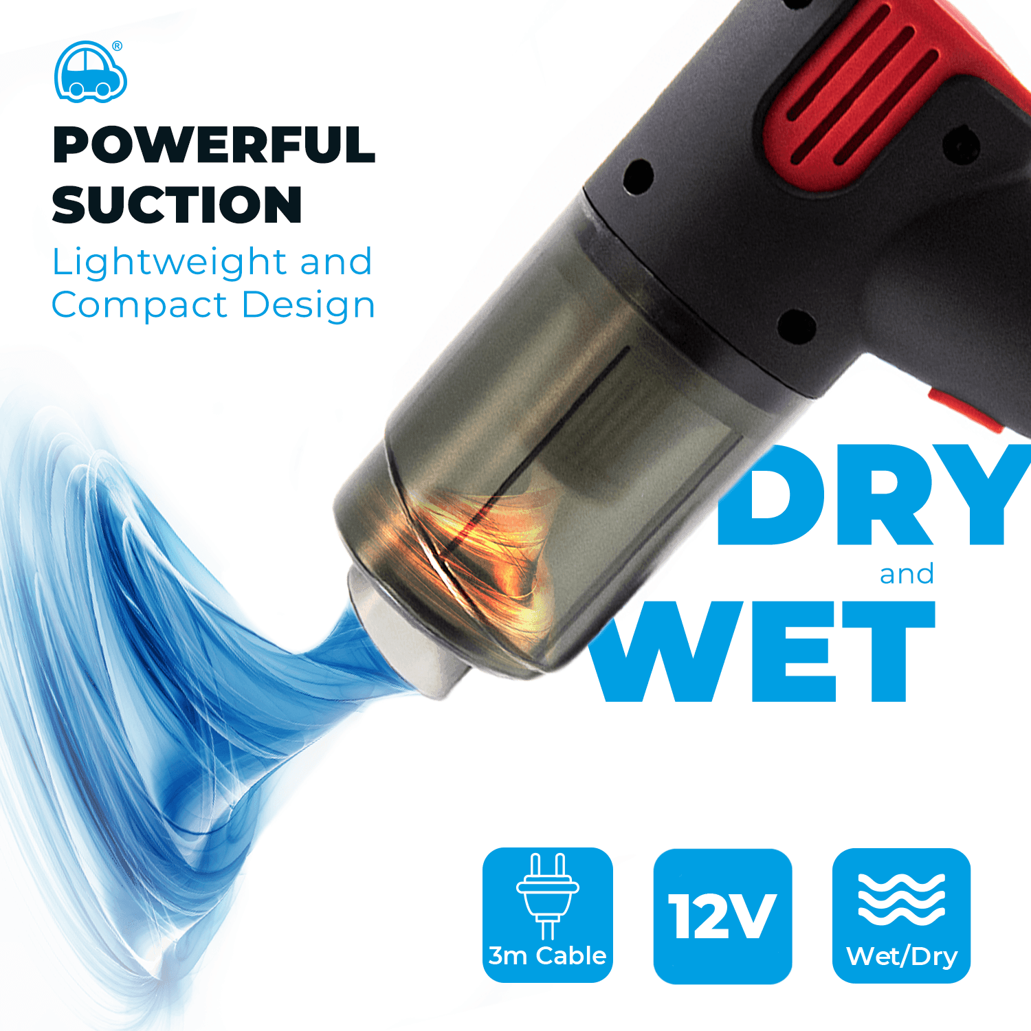Simply Auto Wet/Dry Compact Vacuum - AUTOSTYLE UK