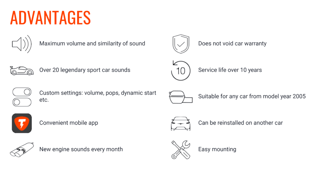 THOR Electronic Exhaust System, Active Sound Booster with APP Control - AUTOSTYLE UK