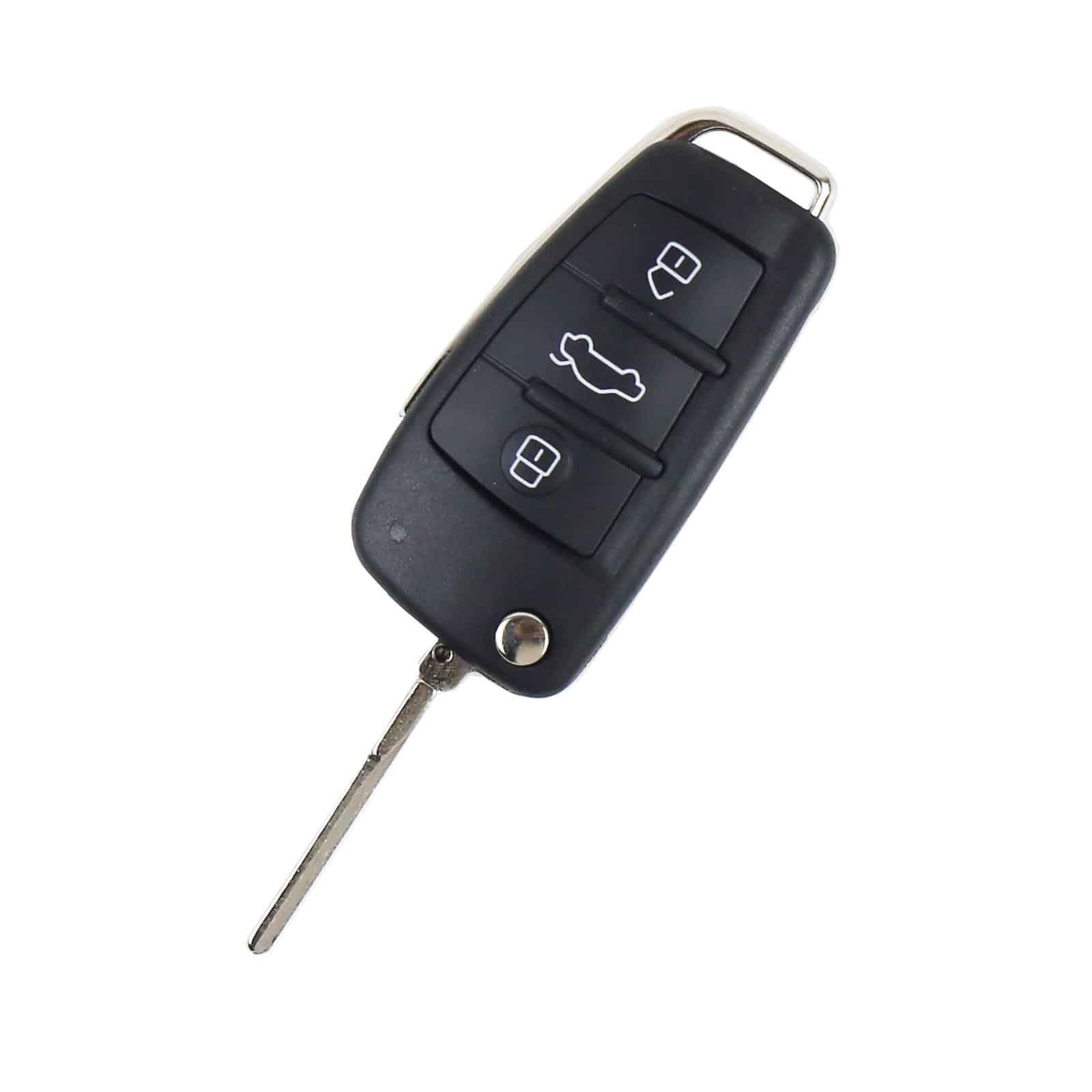 Audi 3 Button Remote Blade Key - Spare Key Service includes Cutting and Coding - AUTOSTYLE UK