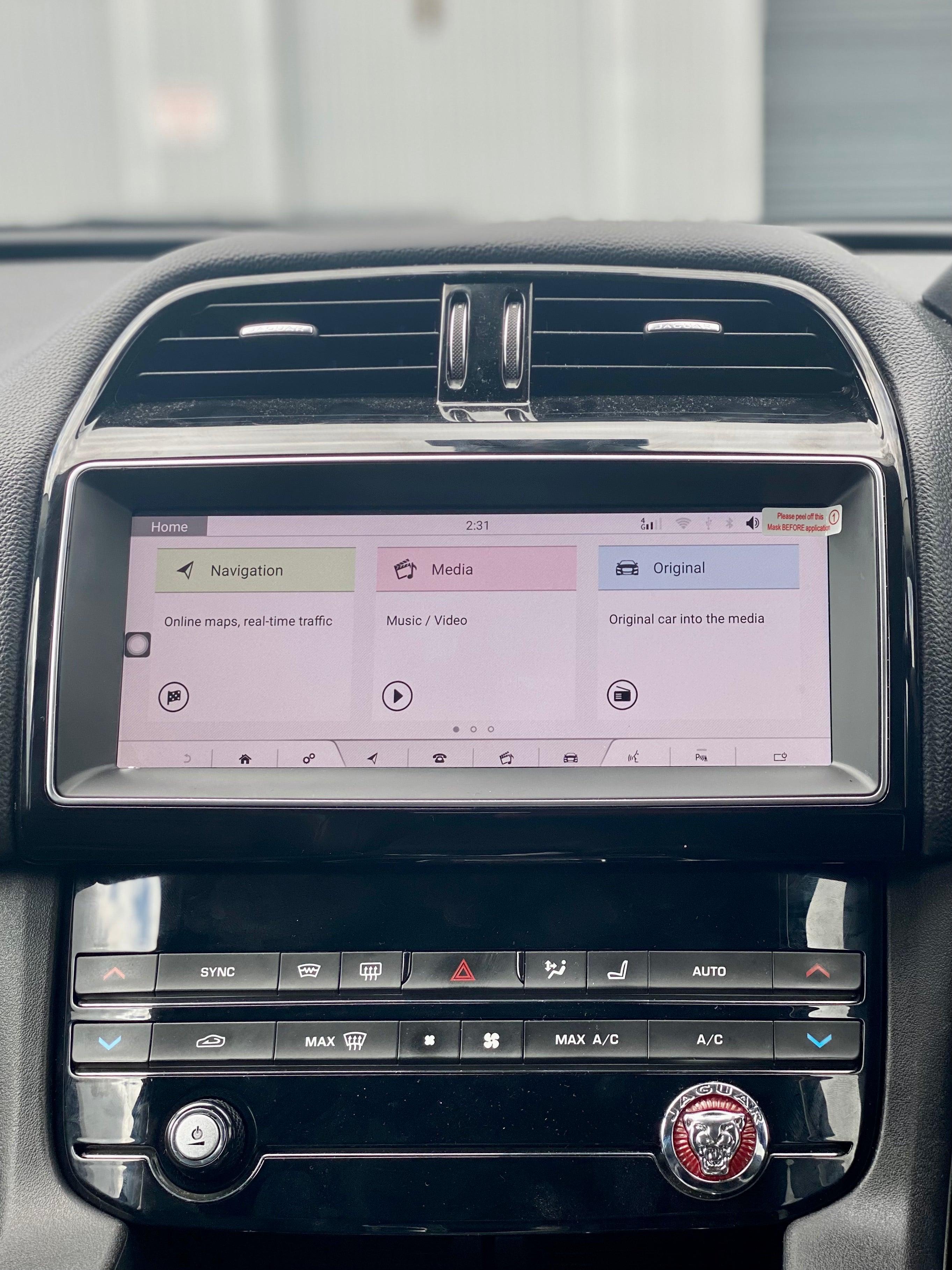 Jaguar F Pace (2015-2018) Android Screen Upgrade and Wireless Apple CarPlay - AUTOSTYLE UK