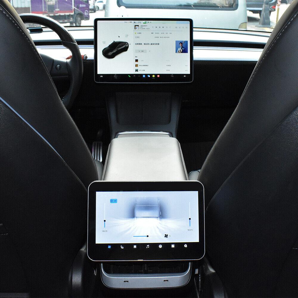 Tesla Model 3 / Model Y (2017-2023) 8" Android Rear Seat Climate Control & Rear Entertainment Screen Upgrade - AUTOSTYLE UK