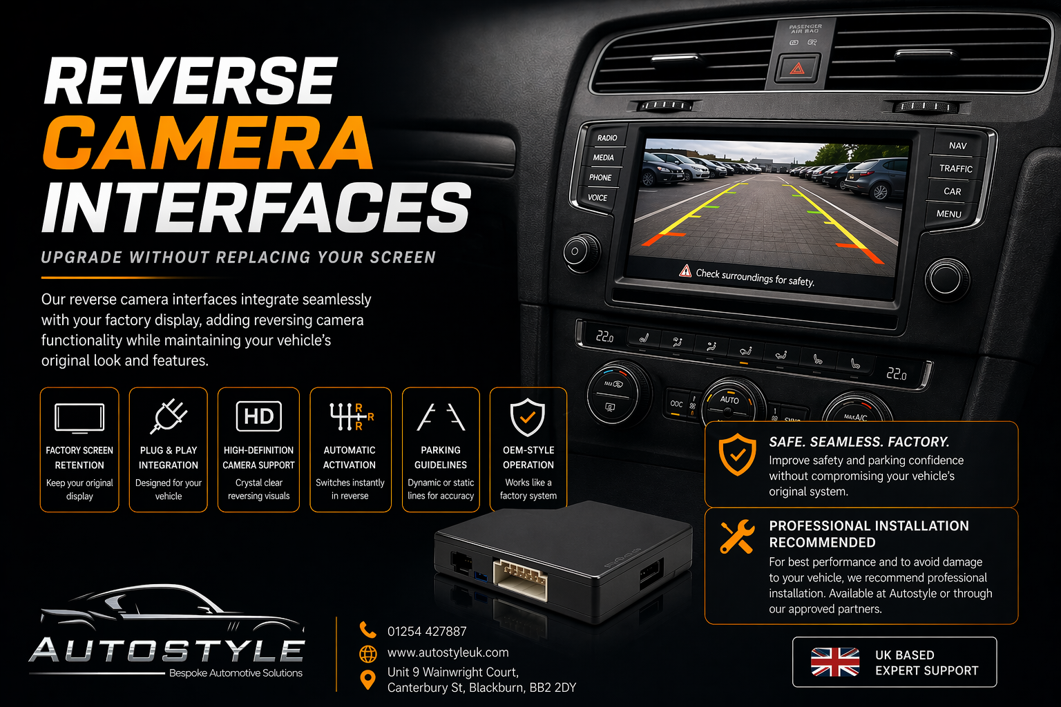 Aumera Interface Reverse Camera Interfaces | Seamless Integration for Factory Screens ...