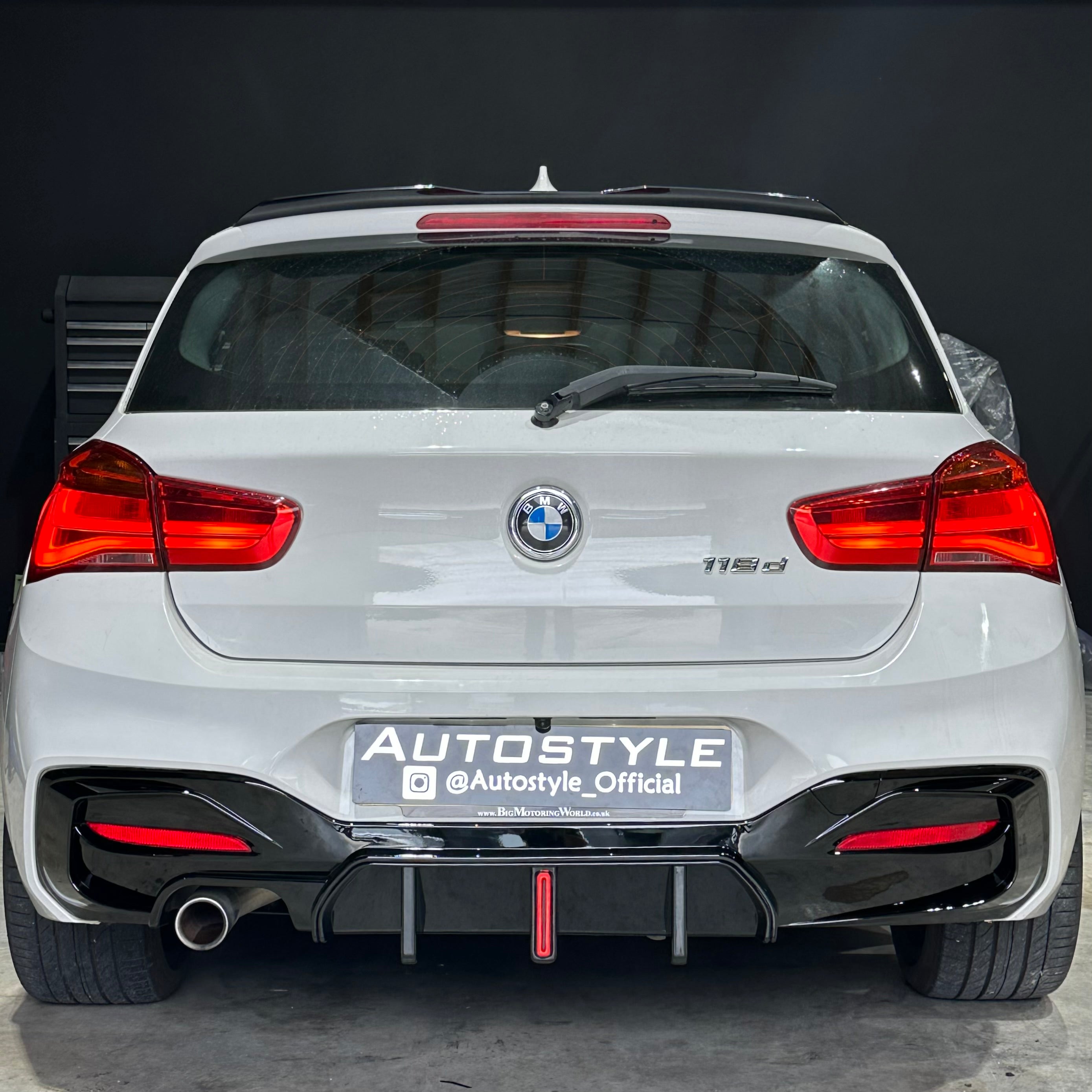 MP Style Rear Diffuser With F1 Light For BMW 1 Series F20 M-Sport 2015-2019 LCI