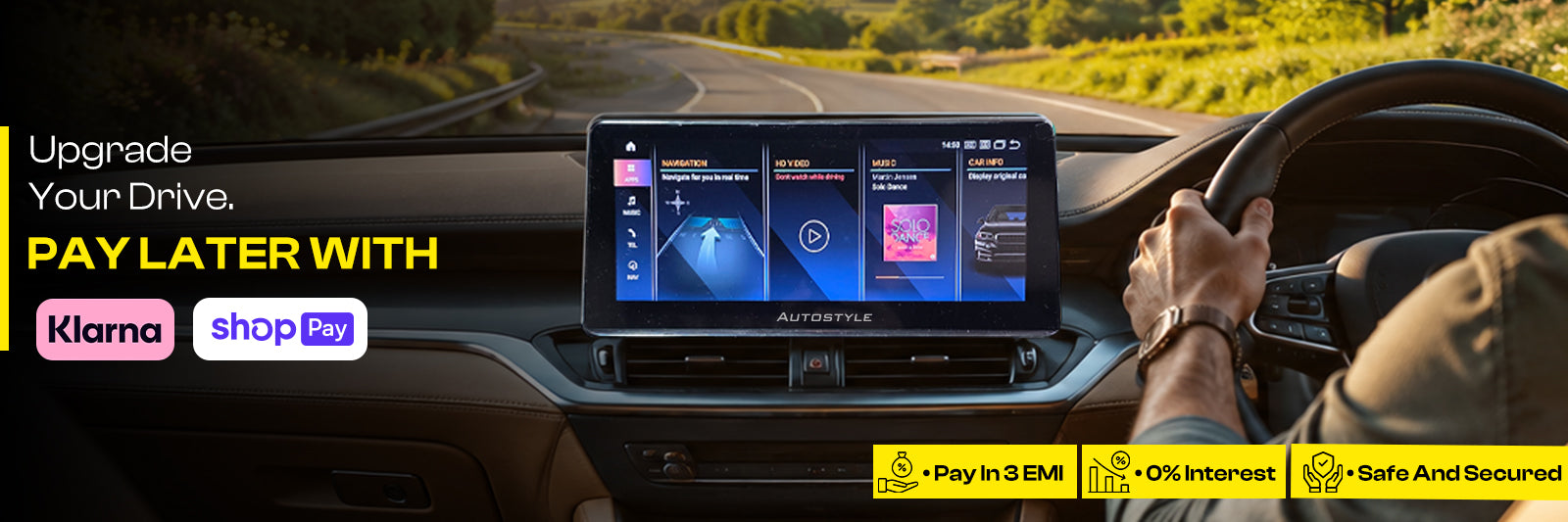 Vehicle upgrade banner
