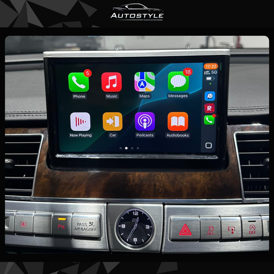 Audi A8  Apple Carplay / Android Auto 9" Flip-Out Stereo Upgrade