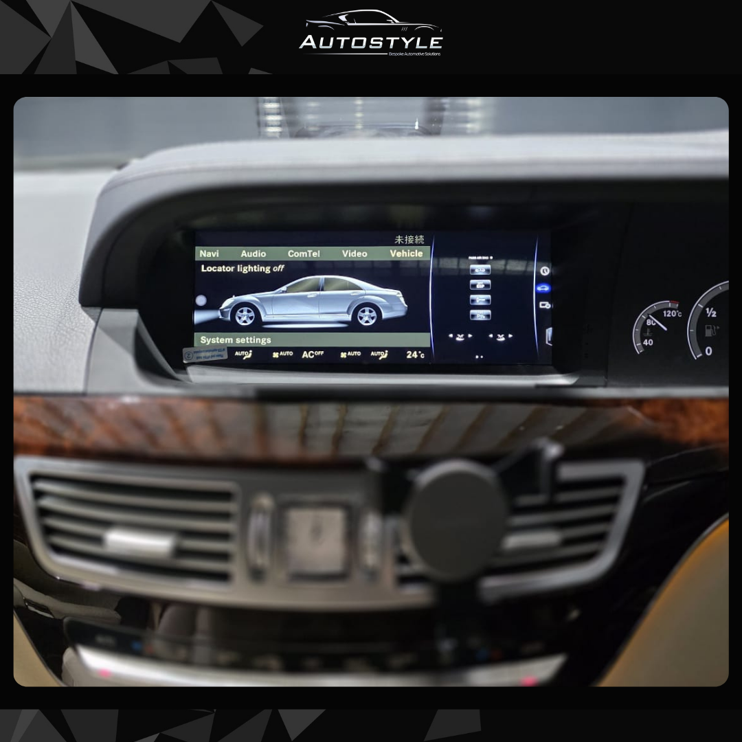 Mercedes-Benz S Class W221 (2005-2013) Apple CarPlay Android Auto 10.25" Touch Screen RHD