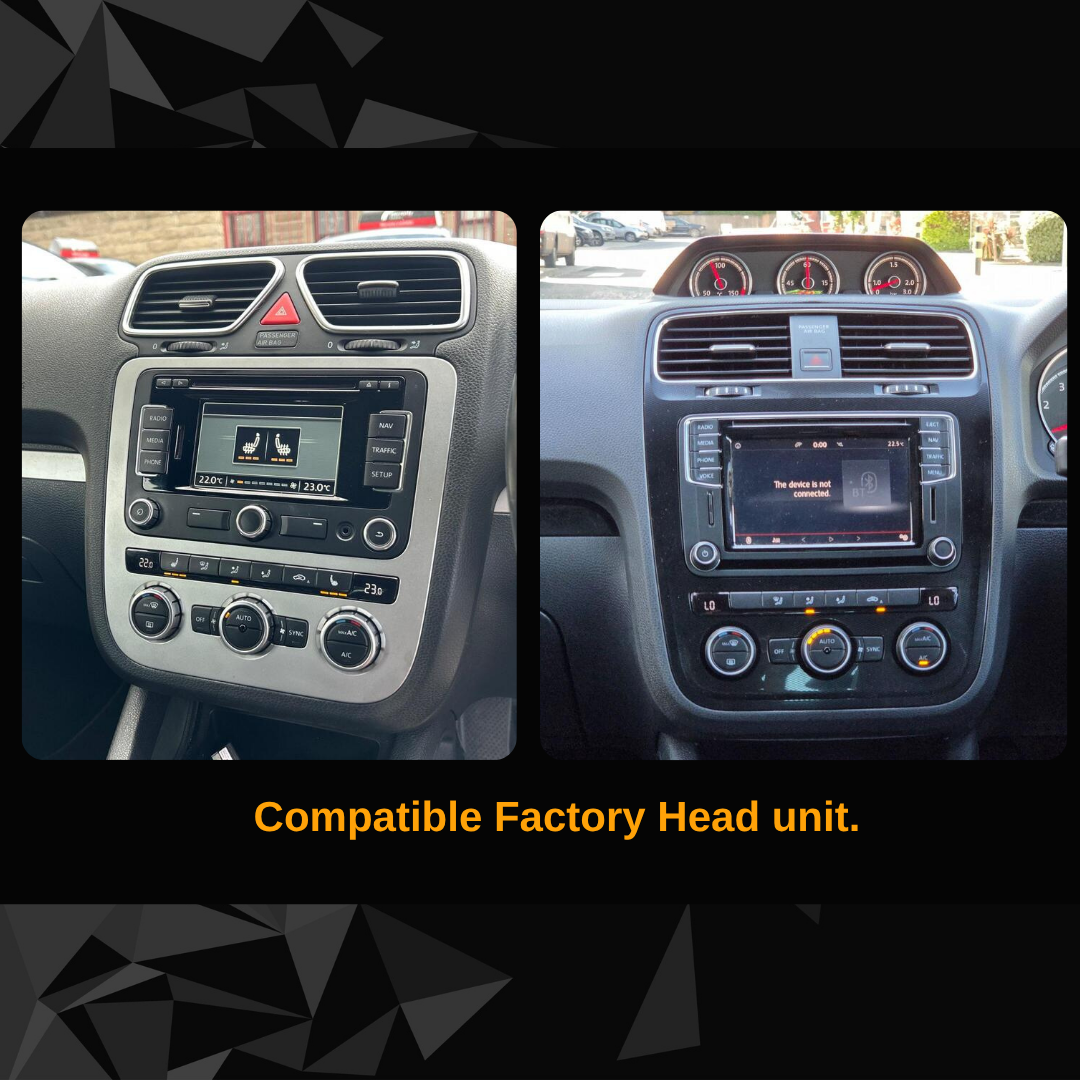 VW Scirocco 3 Apple Carplay / Android Auto 9" Stereo Upgrade 2008-2014