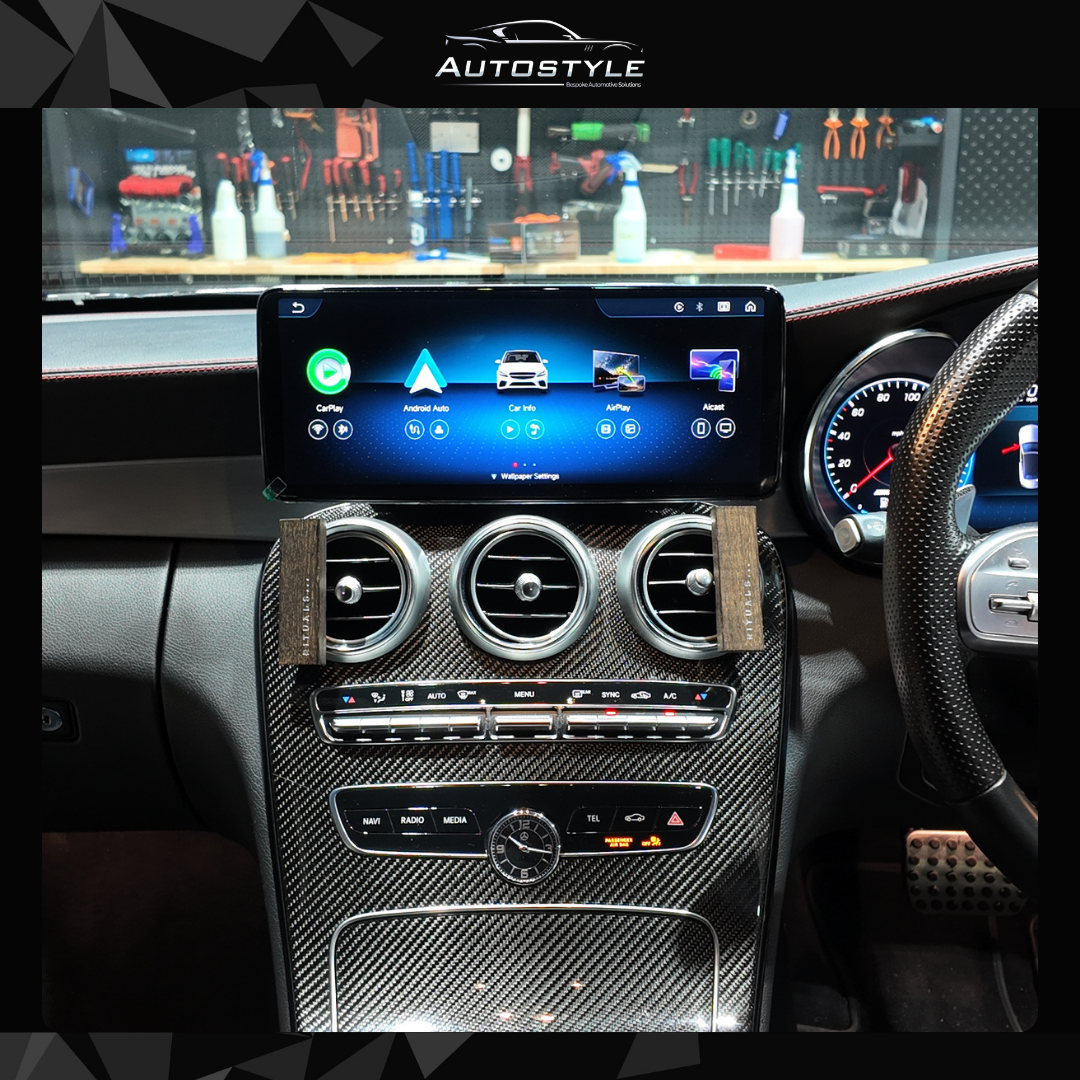 Mercedes-Benz C Class W205 (2014-2020) Apple CarPlay Android Auto 10.25" Touch Screen