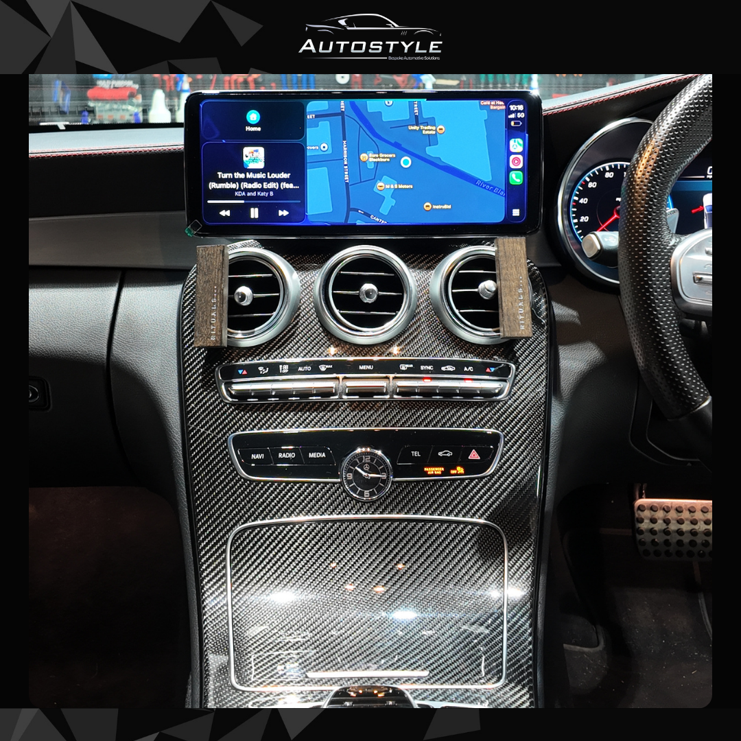 Mercedes-Benz C Class W205 (2014-2020) Apple CarPlay Android Auto 10.25" Touch Screen