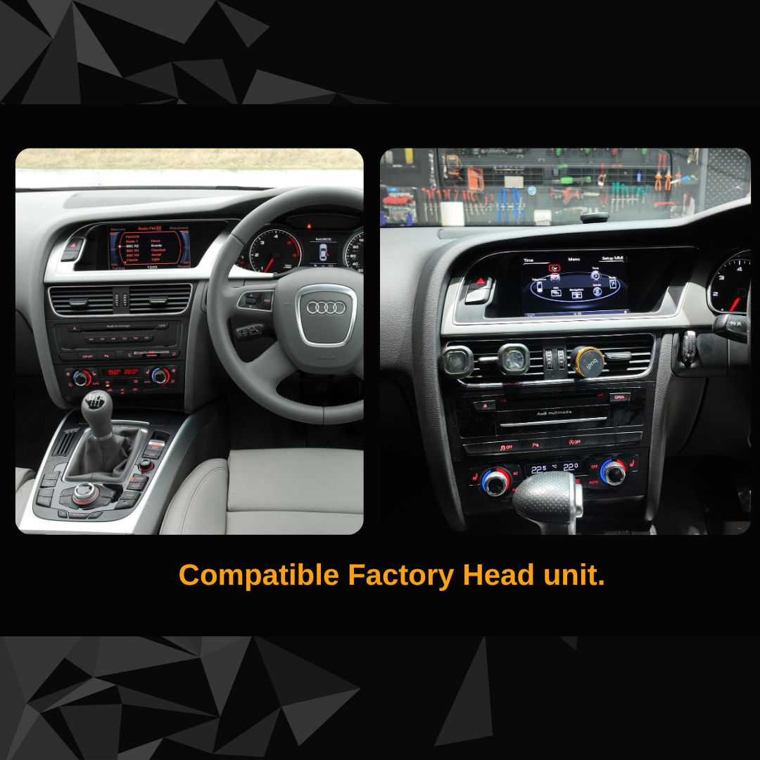 Audi A5 (2009-2016) Apple CarPlay Android Auto 10.25" Touch Screen RHD