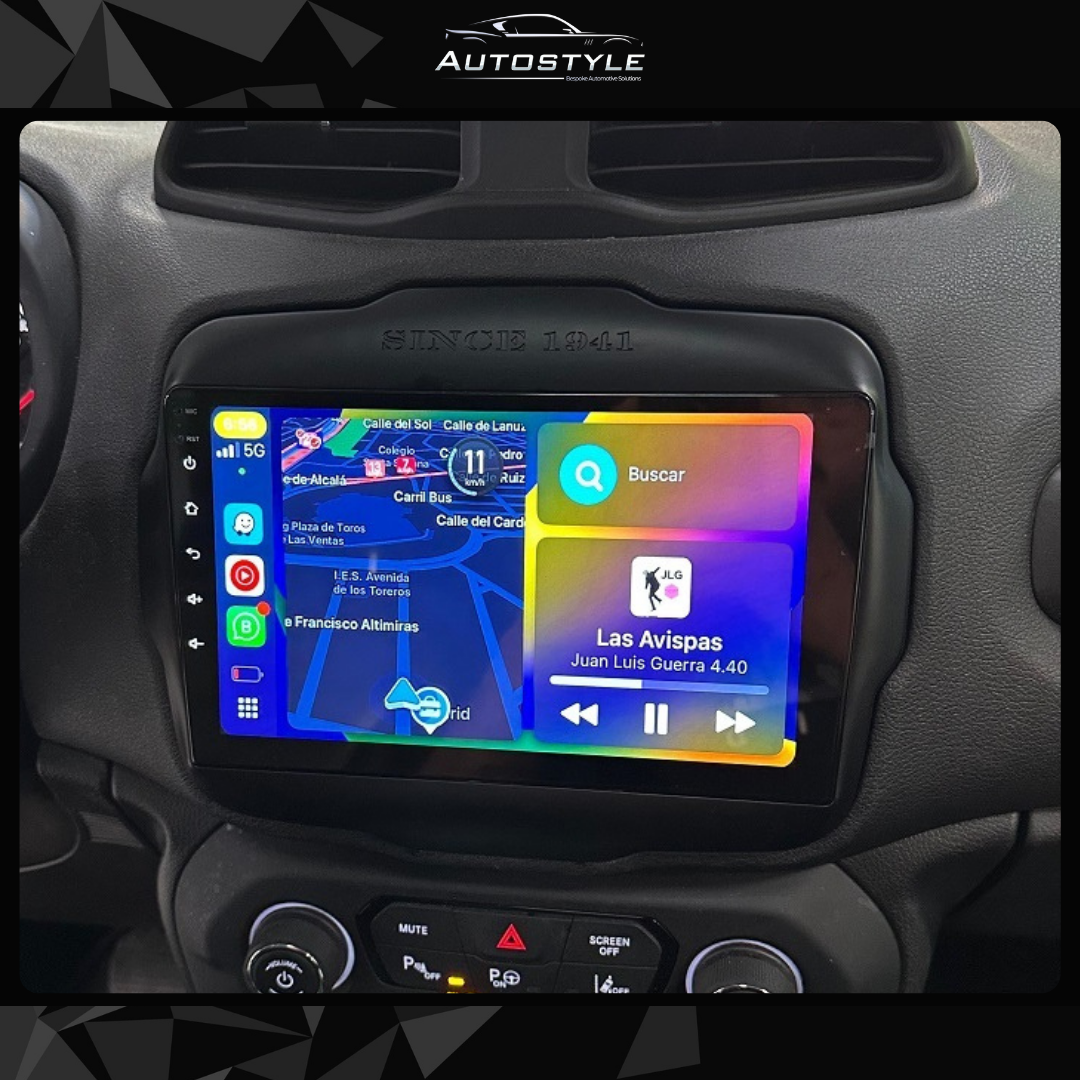 Jeep Renegade Apple Carplay / Android Auto 10" Stereo Upgrade 2014-2021
