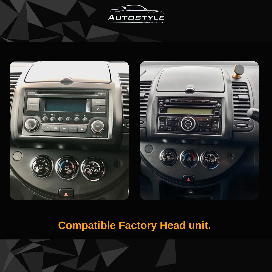 Nissan Note Versa-Livina Apple Carplay / Android Auto 10" Stereo Upgrade 2011-2020