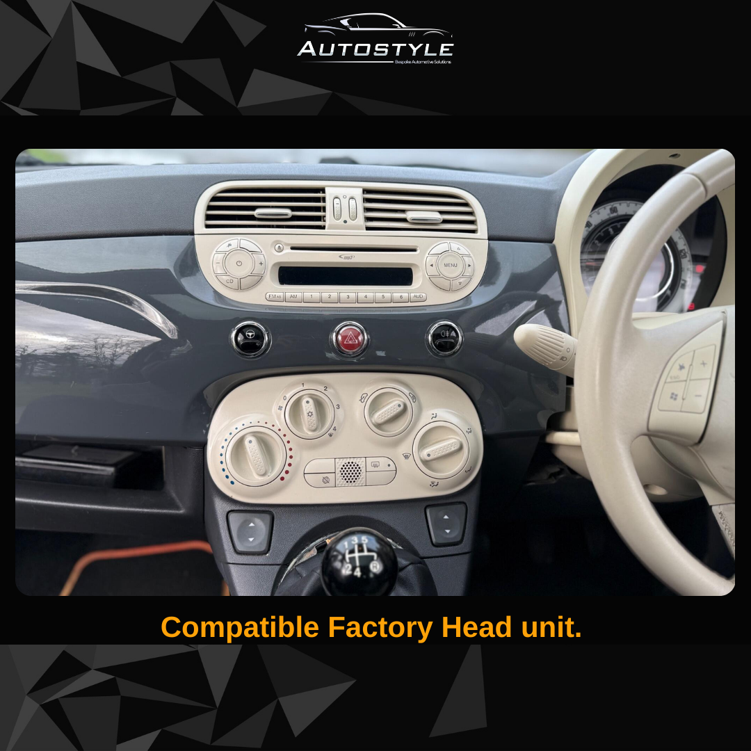 Fiat 500 / Abarth Apple Carplay / Android Auto 7" Stereo Upgrade 2010-15