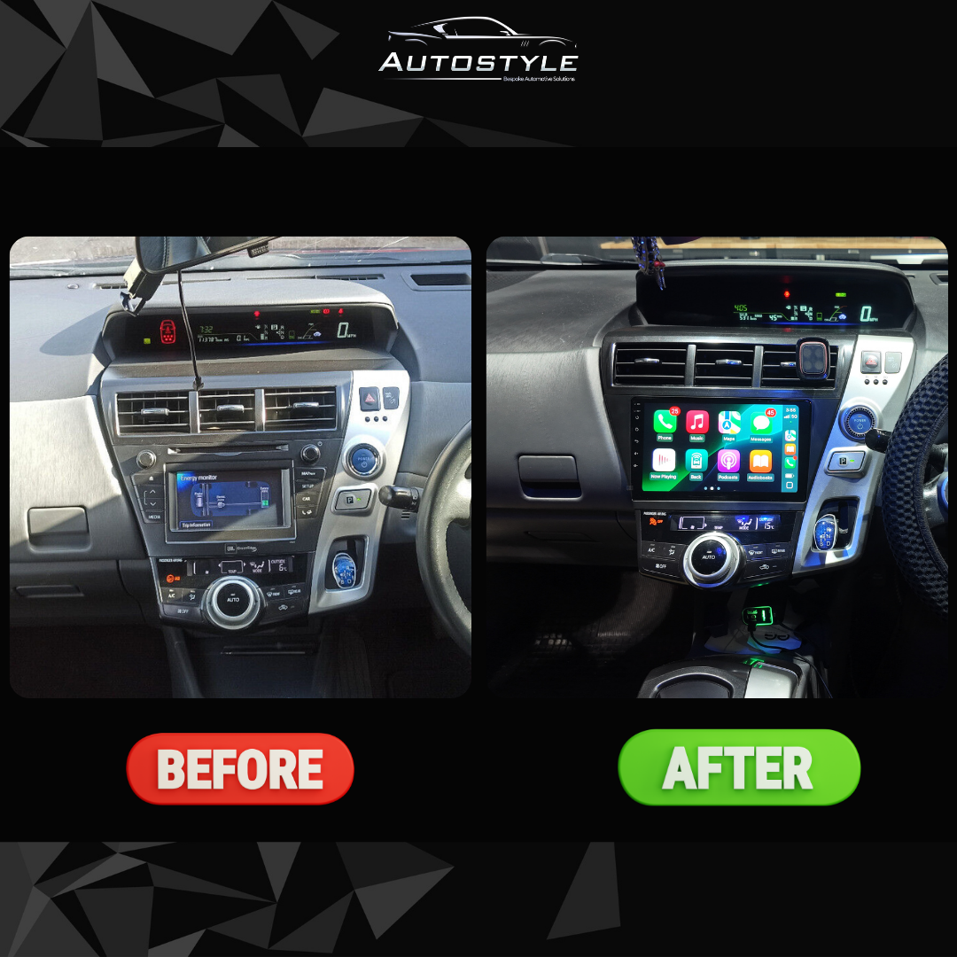 Toyota Prius Plus V Alpha Apple Carplay / Android Auto 9" Stereo Upgrade (2011- 2021)