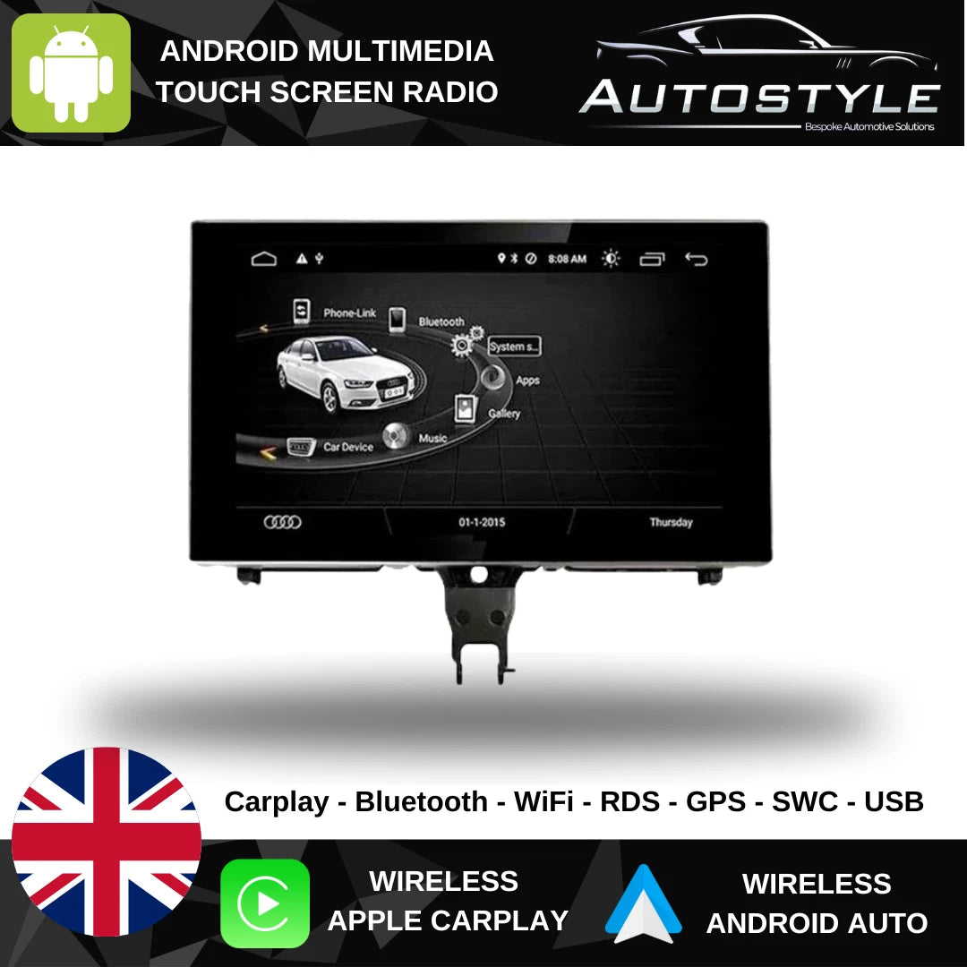 Audi A8  Apple Carplay / Android Auto 9" Flip-Out Stereo Upgrade