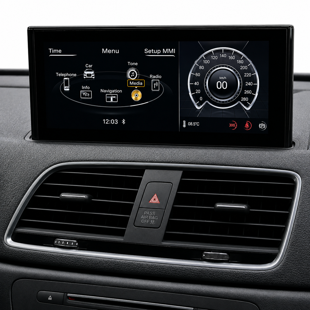 Audi Q3 Apple CarPlay Android Auto 10.25" Touch Screen Upgrade (2010-2015)