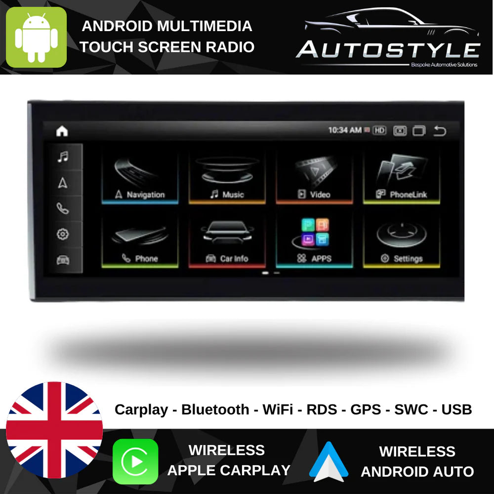 Audi Q3 Apple CarPlay Android Auto 10.25" Touch Screen Upgrade (2010-2015)