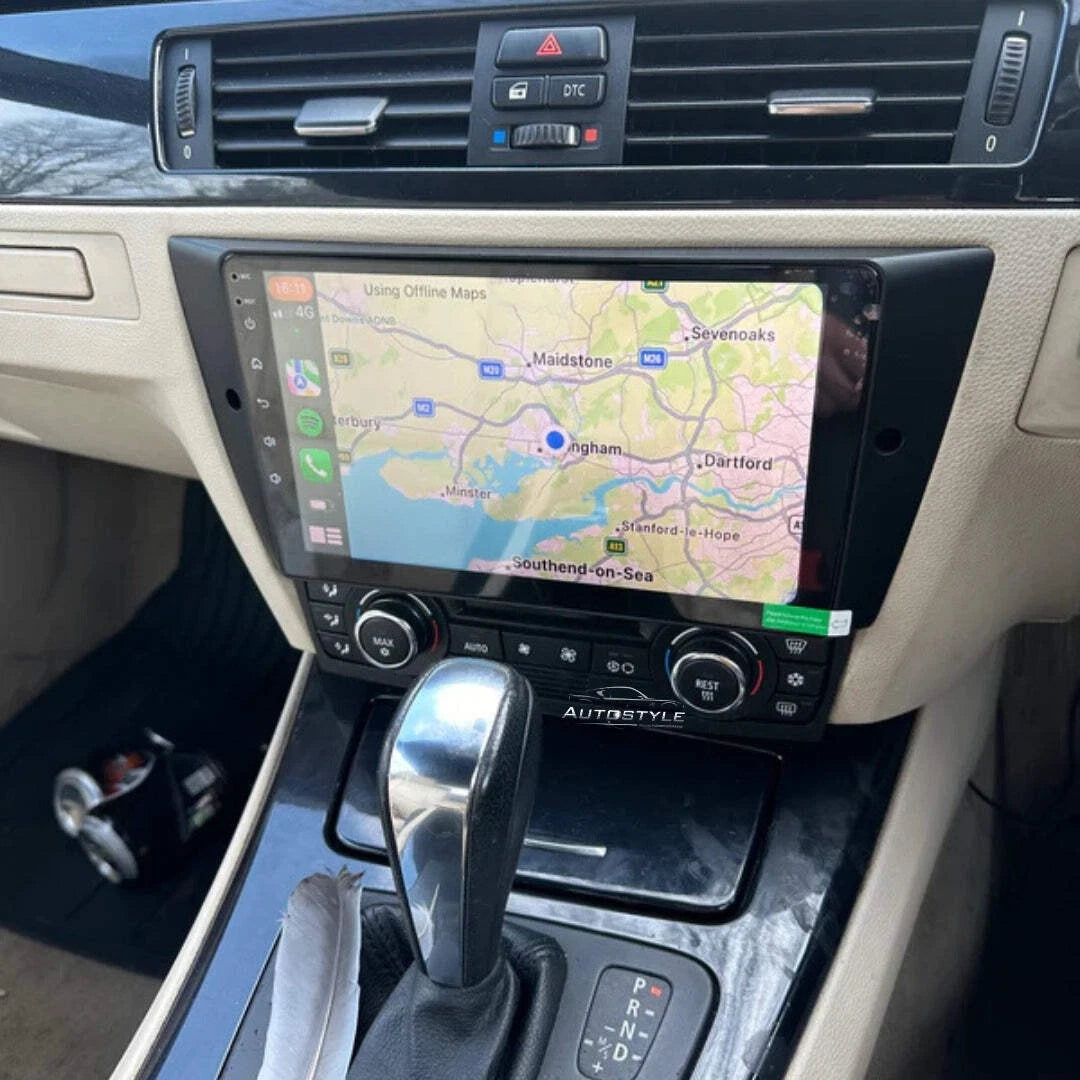 BMW 3 Series E90 E91 E92 E93 Apple Carplay / Android Auto 9" Stereo Upgrade (2005-2012)