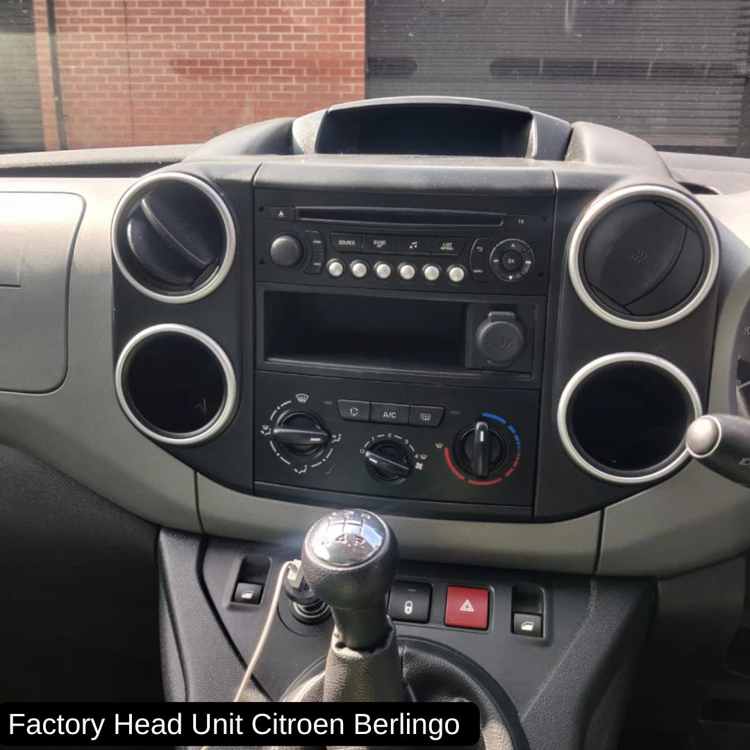 Citroen Berlingo 2, C2, C3 Apple Carplay / Android Auto 9" Stereo Upgrade (2001-2019)