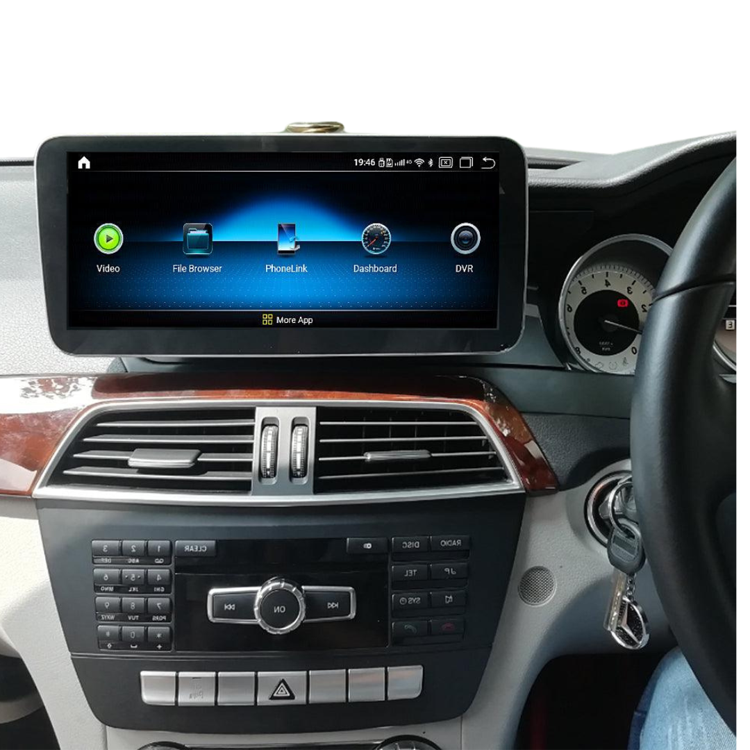 Mercedes-Benz C Class W204/S204 (2011-2014) Apple CarPlay Android Auto 10.25" Touch Screen RHD