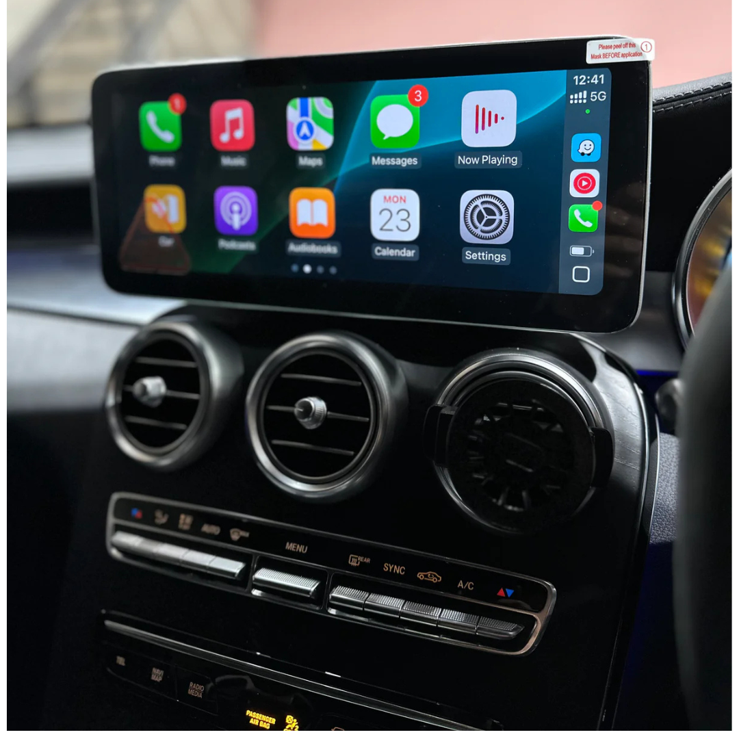 Mercedes-Benz GLC (2016-2022) Apple CarPlay Android Auto 12.3" Touch Screen
