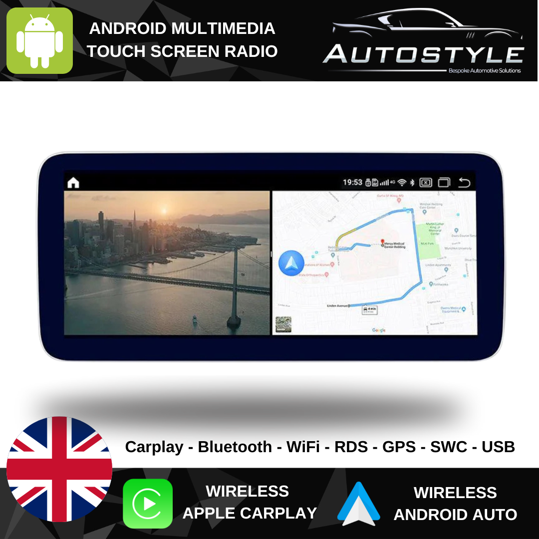 Mercedes-Benz A Class W176 (2012-2018) Apple CarPlay Android Auto 10.25" Touch Screen