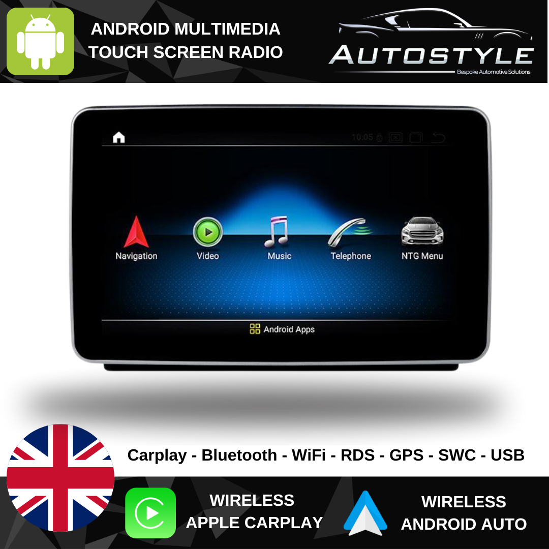 Mercedes-Benz SLK Apple Carplay / Android Auto 9" Stereo Upgrade