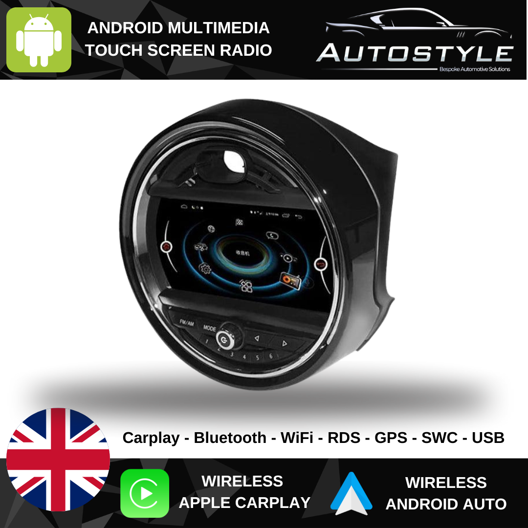 Mini Clubman F54 EVO Apple Carplay / Android Auto 9" Stereo Upgrade (2017-2018)