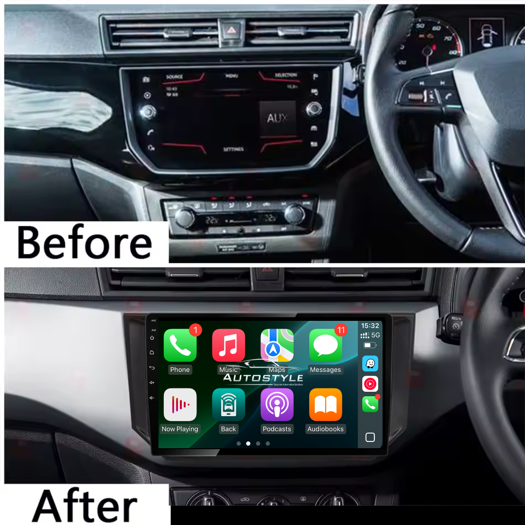 SEAT IBIZA/ARONA Apple Carplay / Android Auto 9" Stereo Upgrade (2017-21)