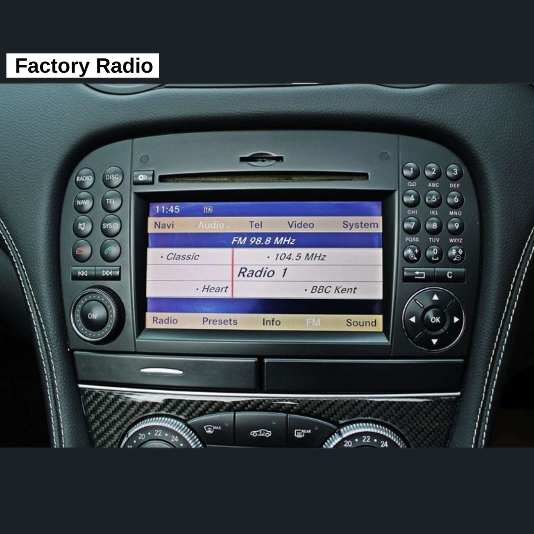 Mercedes-Benz SL Class R230 Apple Carplay / Android Auto 9" Stereo Upgrade