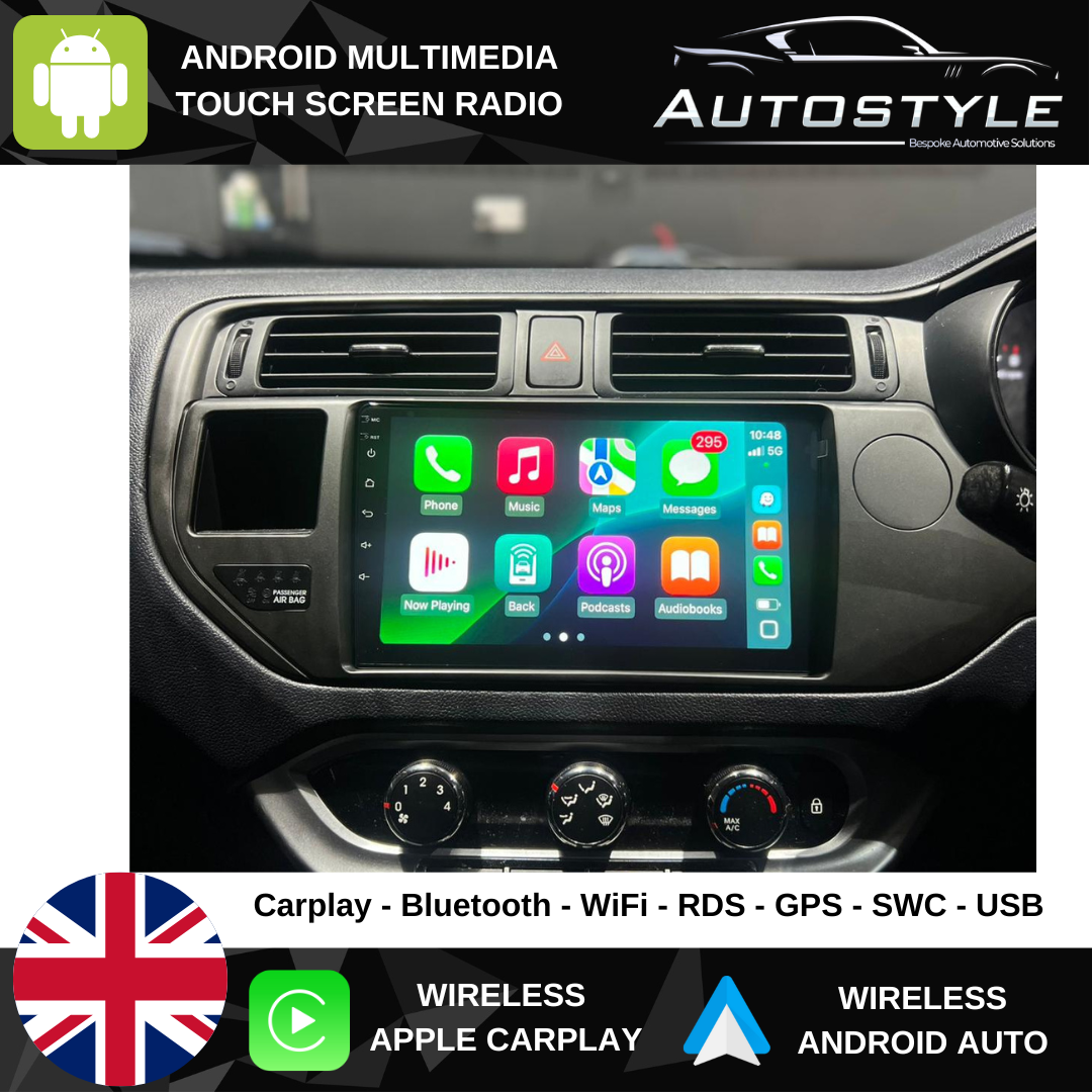 Kia Rio K3 Apple Carplay / Android Auto 9" Stereo Upgrade 2011-15