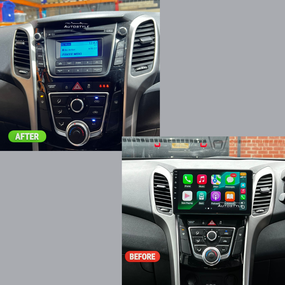 Hyundai i30 GD Elantra GT Apple Carplay / Android Auto 9" Stereo Upgrade 2011–17