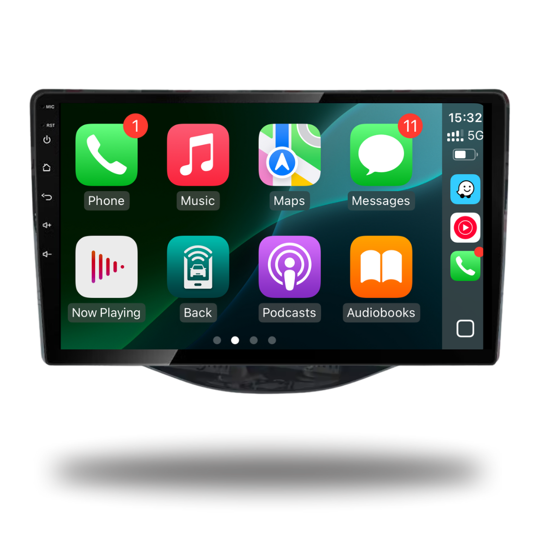 Citroen C1 Peugeot 108 Toyota Aygo Apple Carplay / Android Auto 10" Stereo Upgrade (2014-21)