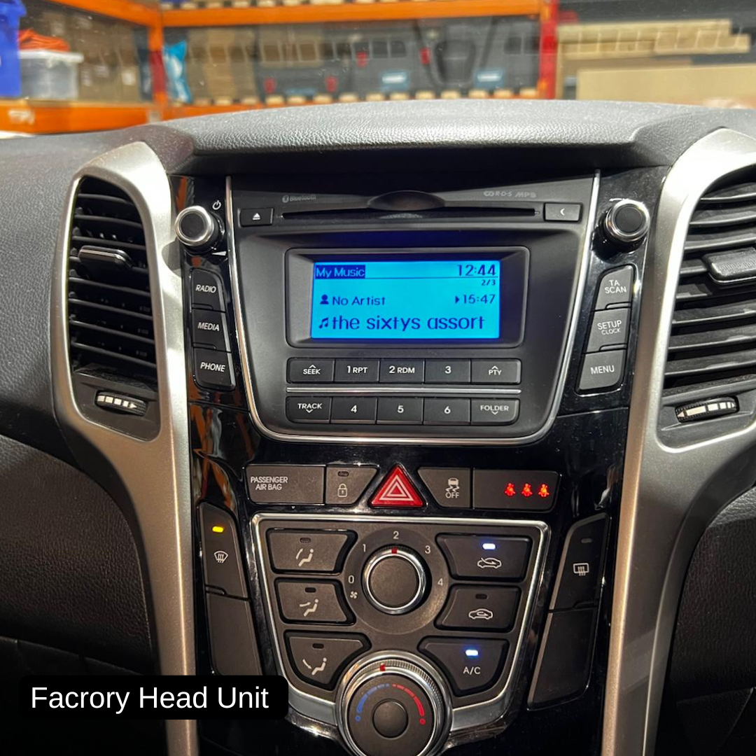 Hyundai i30 GD Elantra GT Apple Carplay / Android Auto 9" Stereo Upgrade 2011–17