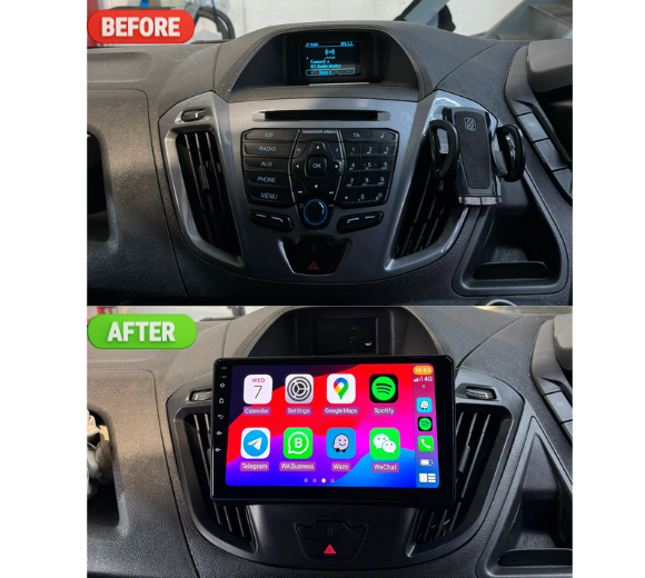Ford Transit Custom Apple Carplay / Android Auto 9" Stereo Upgrade (2012-2018)