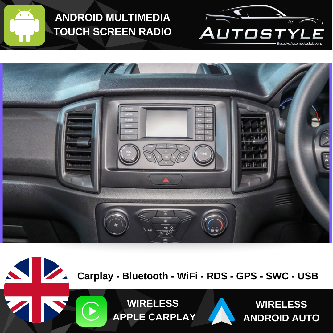 Ford Ranger Apple Carplay / Android Auto 9" Stereo Upgrade (2016-21)