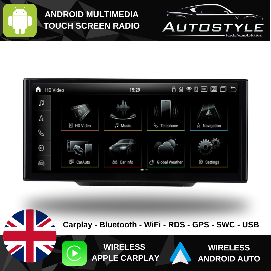 Audi A1 Apple CarPlay Android Auto 10.25" Stereo Upgrade (2010-2018)