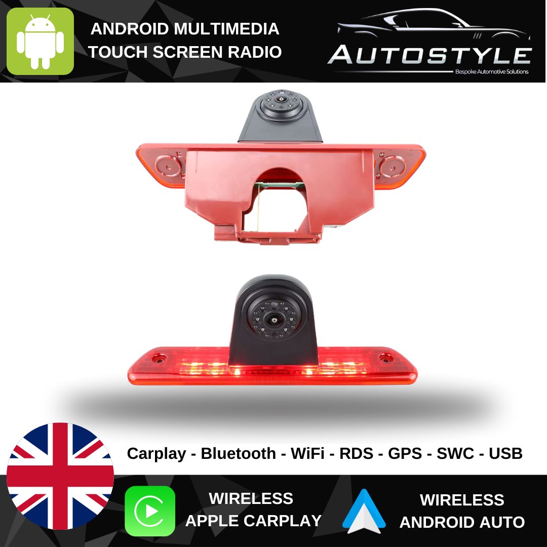 Fiat Scudo Citroen Jumpy Peugeot Expert Toyota Proace SpaceTourer AHD 1080P Brake Light Rear View Camera 2006-2016