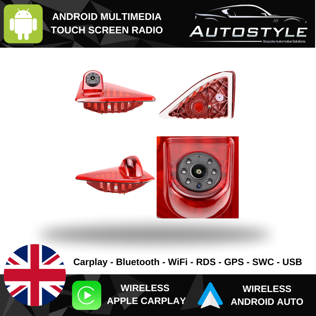 Renault Master Nissan NV400 Opel Vauxhall Movano Van 1080P Brake Light Reverse Camera For 2010-2016