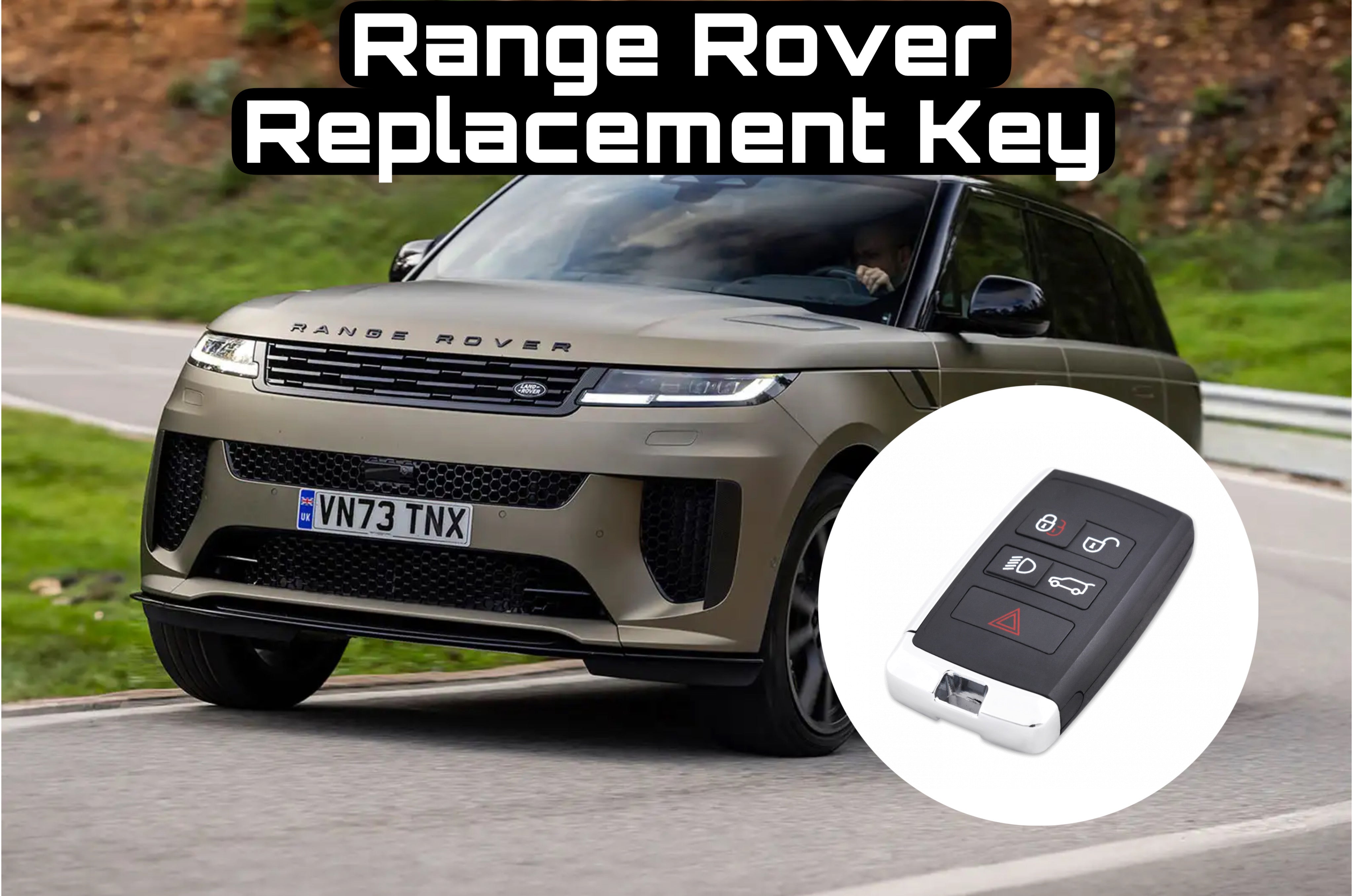 Land Rover Range Rover Remote Key Fob - Discovery Evoque Defender Sport Vogue