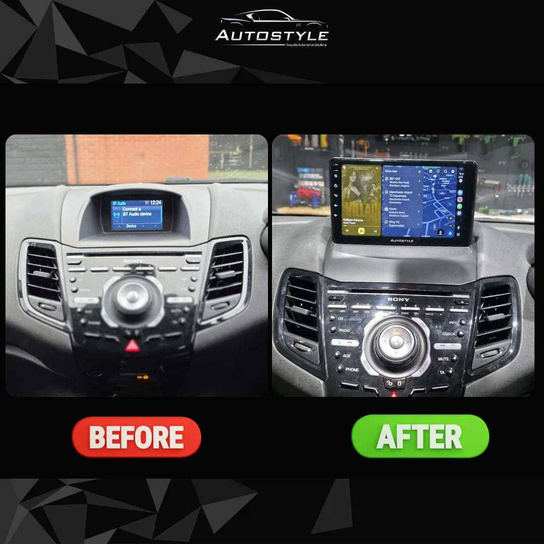 Ford Fiesta Apple Carplay / Android Auto 9" Stereo Upgrade (2008-2017)